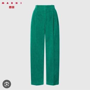 Marni pleated wide corduroys NWT